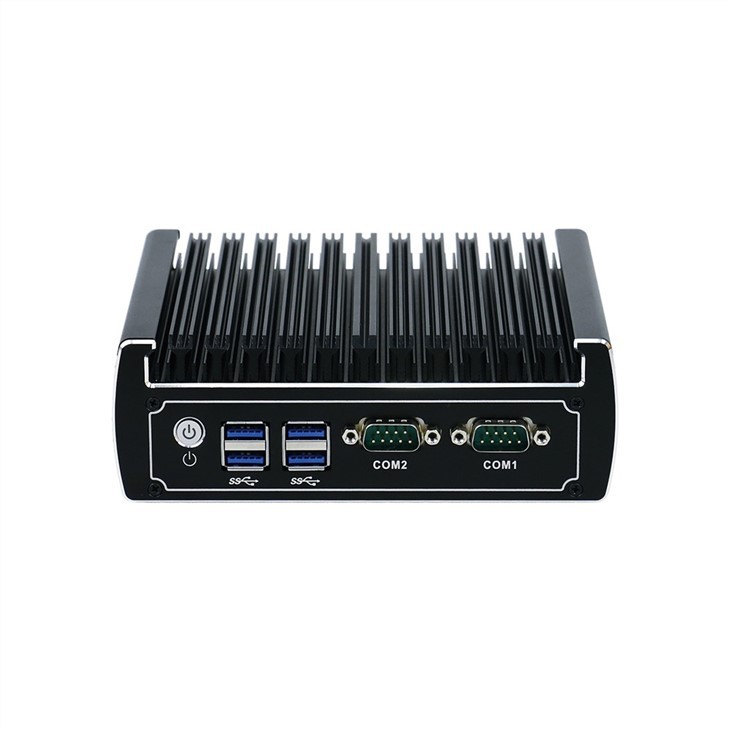 Vifteløs datamaskin I3 I5 Dual Nic 4K Mini PC